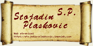 Stojadin Plasković vizit kartica